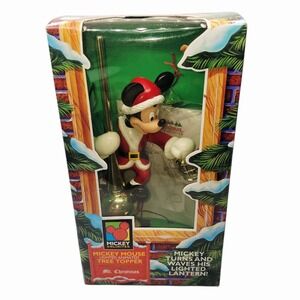 Vintage 1995 Mickey Unlimited Animated Tree Topper Mr Christmas Disney w/ Box